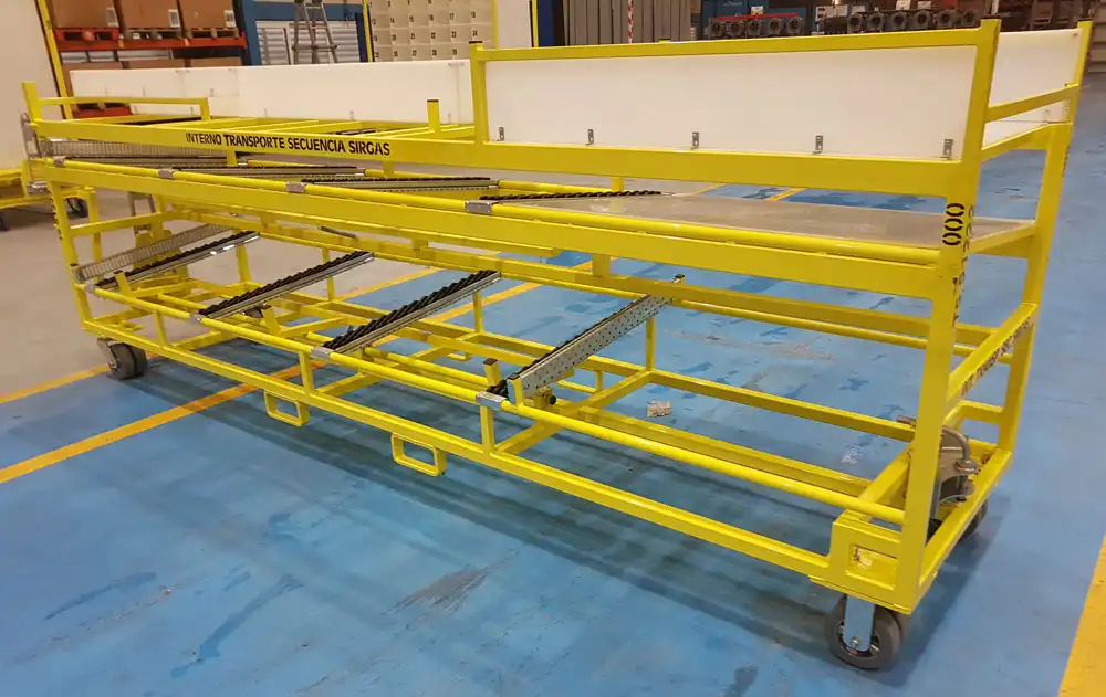 Carro de secuencia de sirgas de Tecnoproex